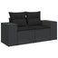 sofasæt til haven 8 dele med hynder polyrattan sort