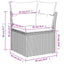 havesofasæt med 10 hynder sort polyrattan