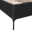 sengeramme 90x190 cm konstrueret træ og metal sort