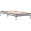 sengeramme 90x200 cm konstrueret træ og metal grå sonoma-eg