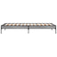 sengeramme 90x200 cm konstrueret træ og metal grå sonoma-eg