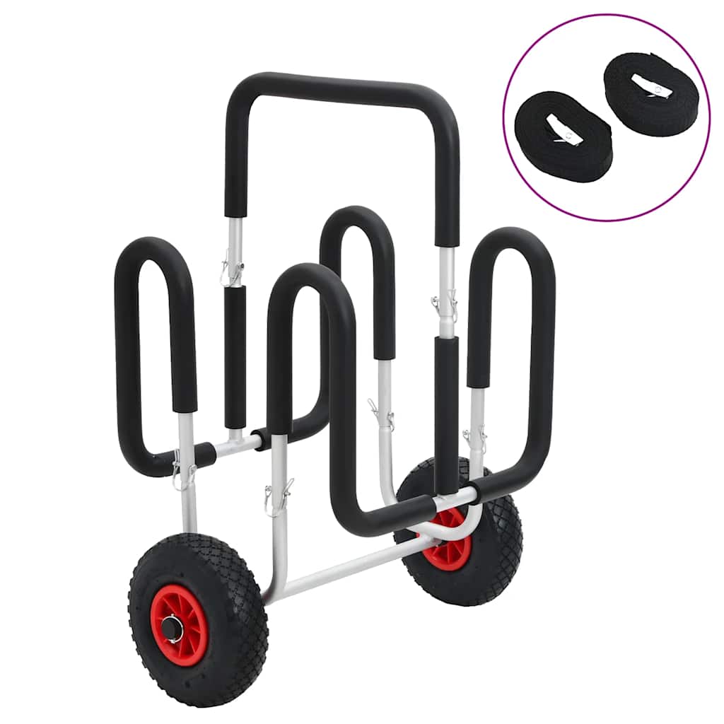 SUP Trolley til 2 surfbrætter 90 kg aluminium