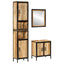 møbelsæt til badeværelse 3 dele jern og massivt mangotræ