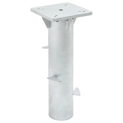 nedgravet parasolbase 16x16x39,5 cm stål sølvfarvet