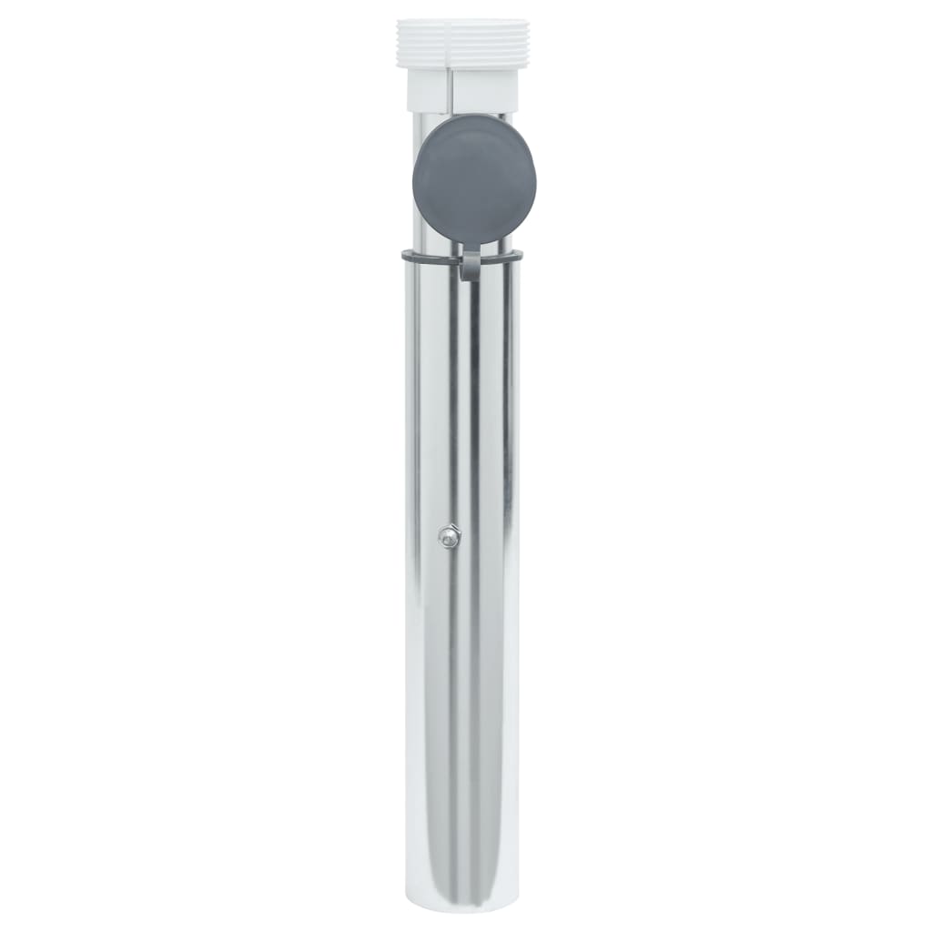 nedgravet parasolholder til 40-50 mm stang aluminium sølvfarvet