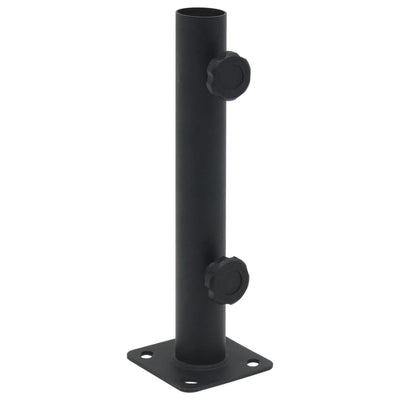 parasolholder til Ø32/34/38 mm stang stål matsort