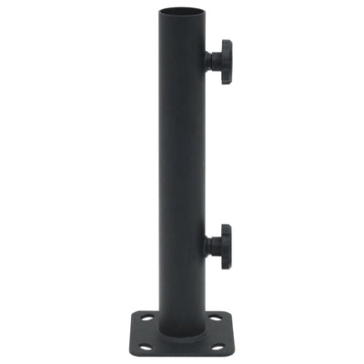 parasolholder til Ø32/34/38 mm stang stål matsort