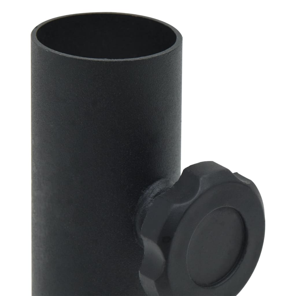 parasolholder til Ø32/34/38 mm stang stål matsort
