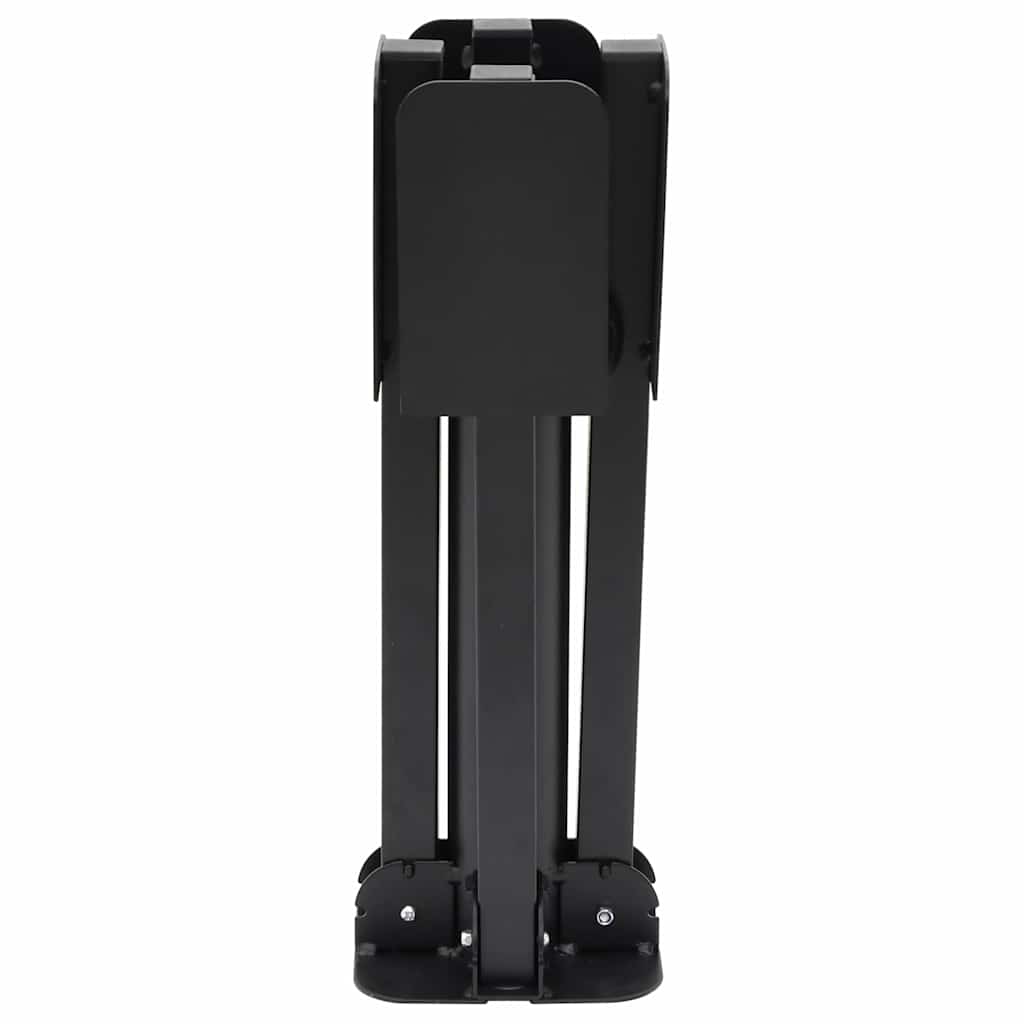foldbar parasolholder til Ø38/48 mm stang stål blank sort