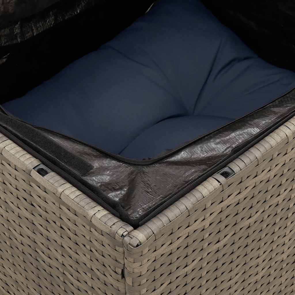 sofasæt til haven 8 dele med hynder polyrattan grå
