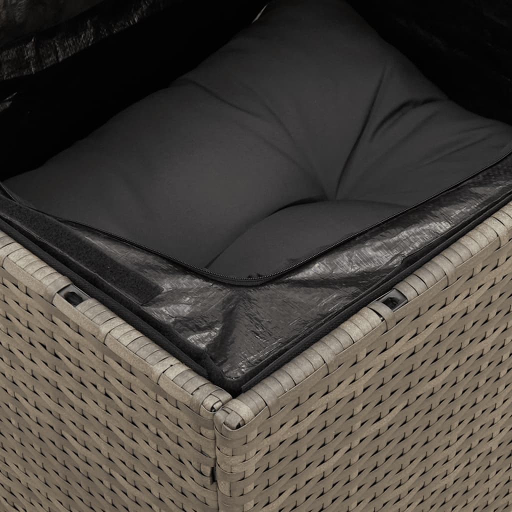 sofasæt til haven 8 dele med hynder polyrattan grå