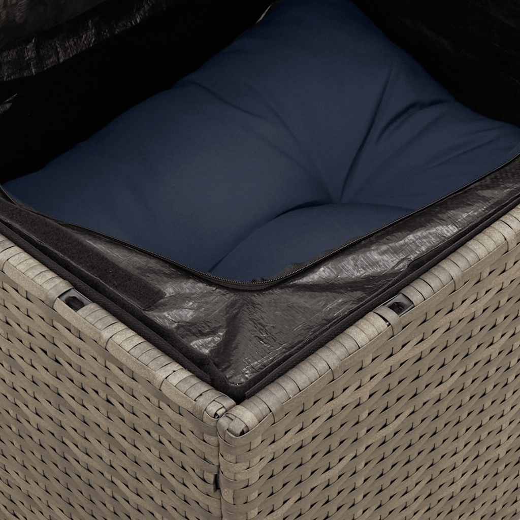 sofasæt til haven 8 dele med hynder polyrattan grå