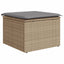 havesofasæt 10 dele med hynder polyrattan beige