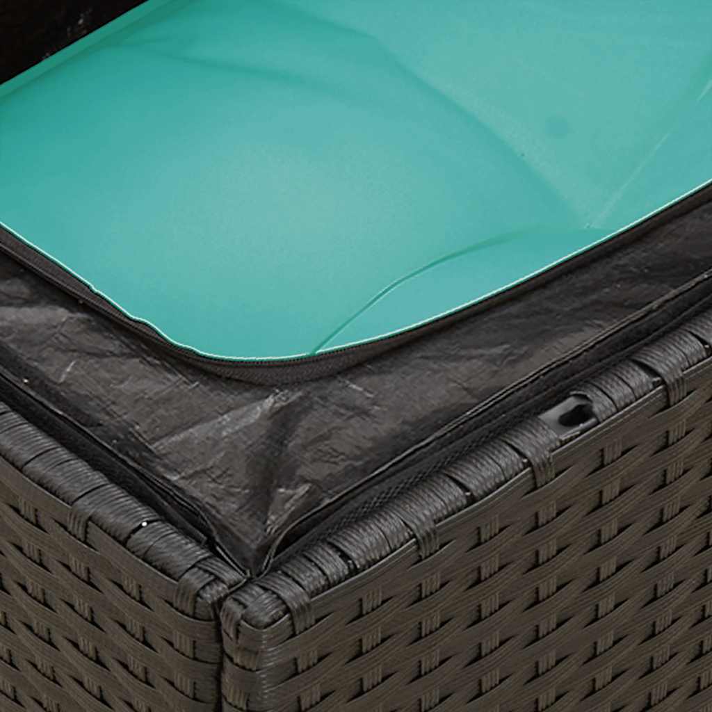 sofasæt til haven 12 dele med hynder polyrattan sort