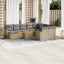 havesofasæt 11 dele med hynder polyrattan beige