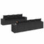 sofasæt til haven 9 dele med hynder polyrattan sort