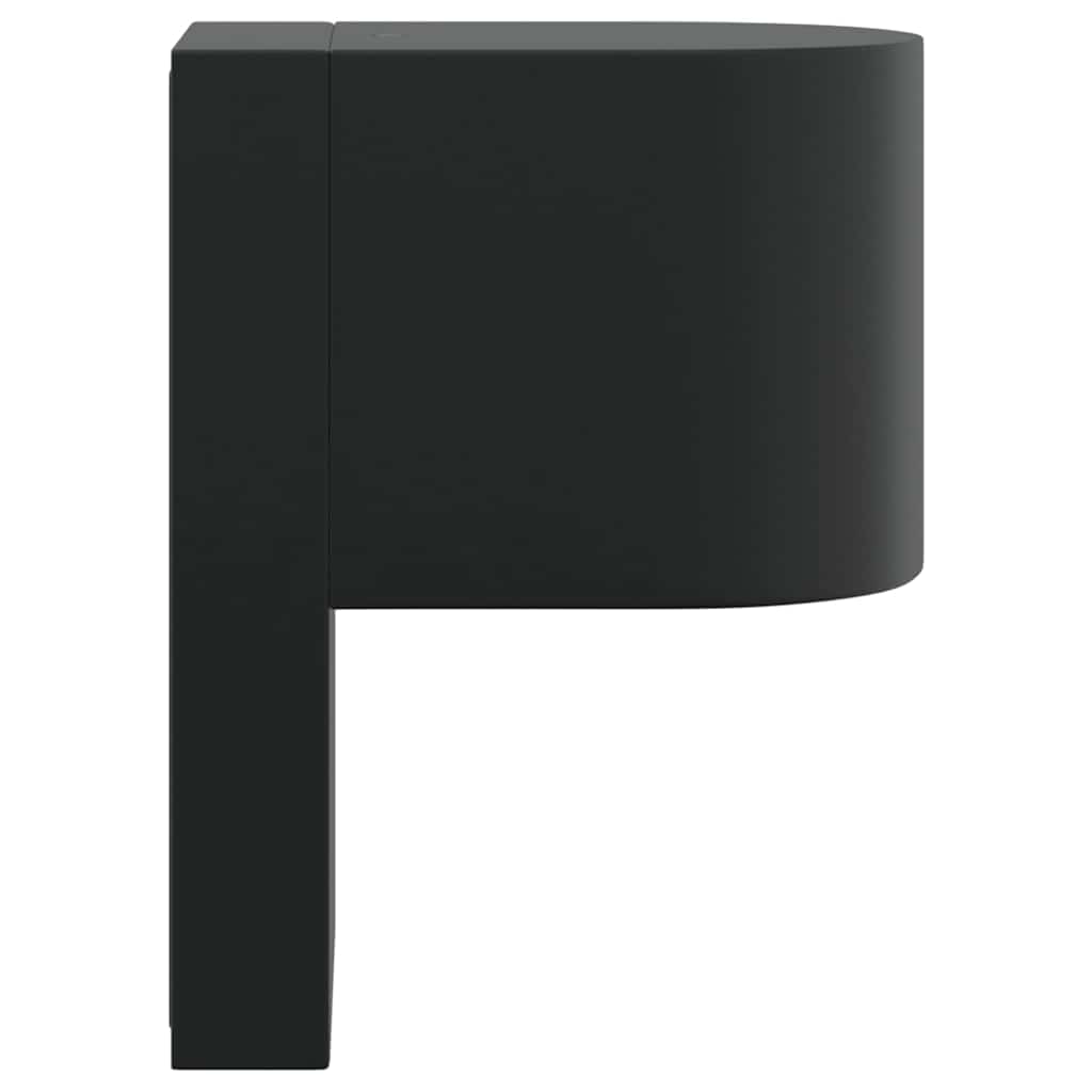 Udendørs væglampe 2 stk. Sort 12 x 7 x 15 cm Rustfrit stål