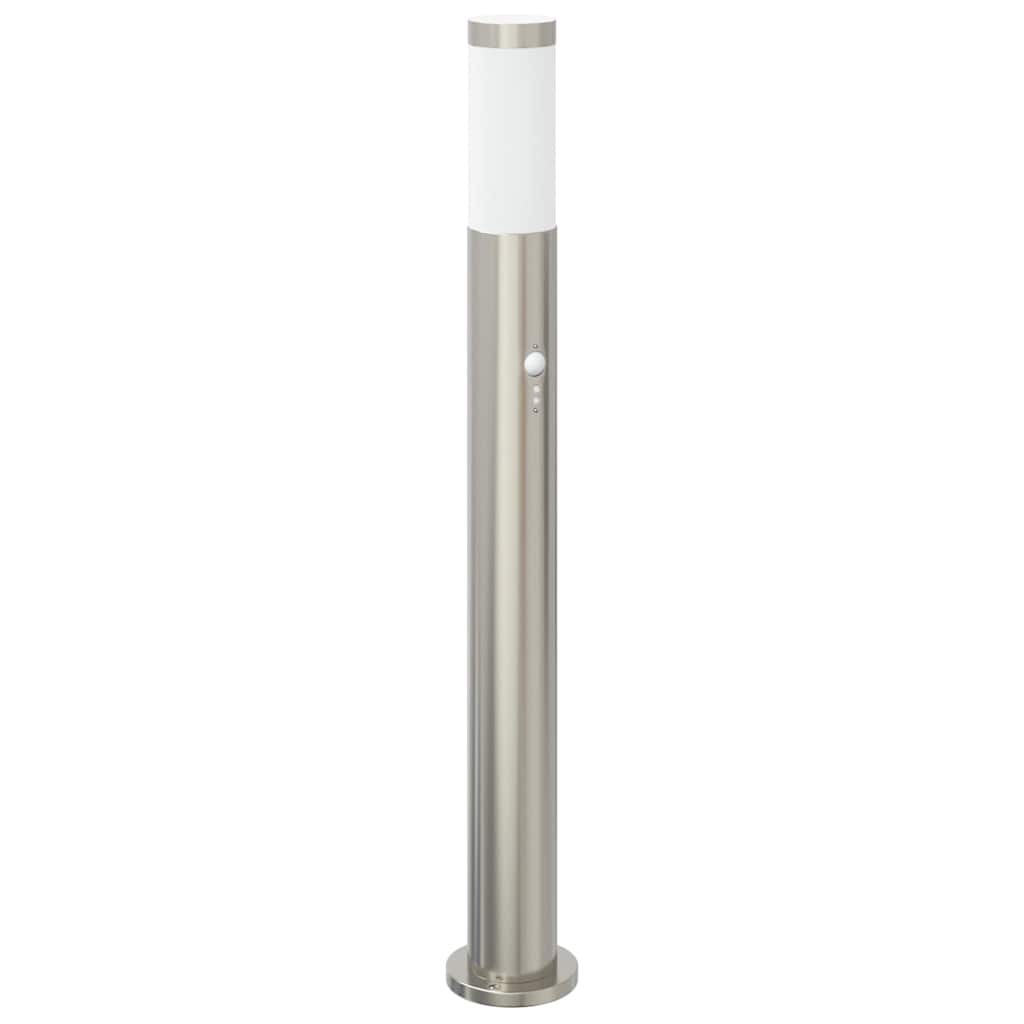 pullertlampe med sensor 80 cm rustfrit stål IP44