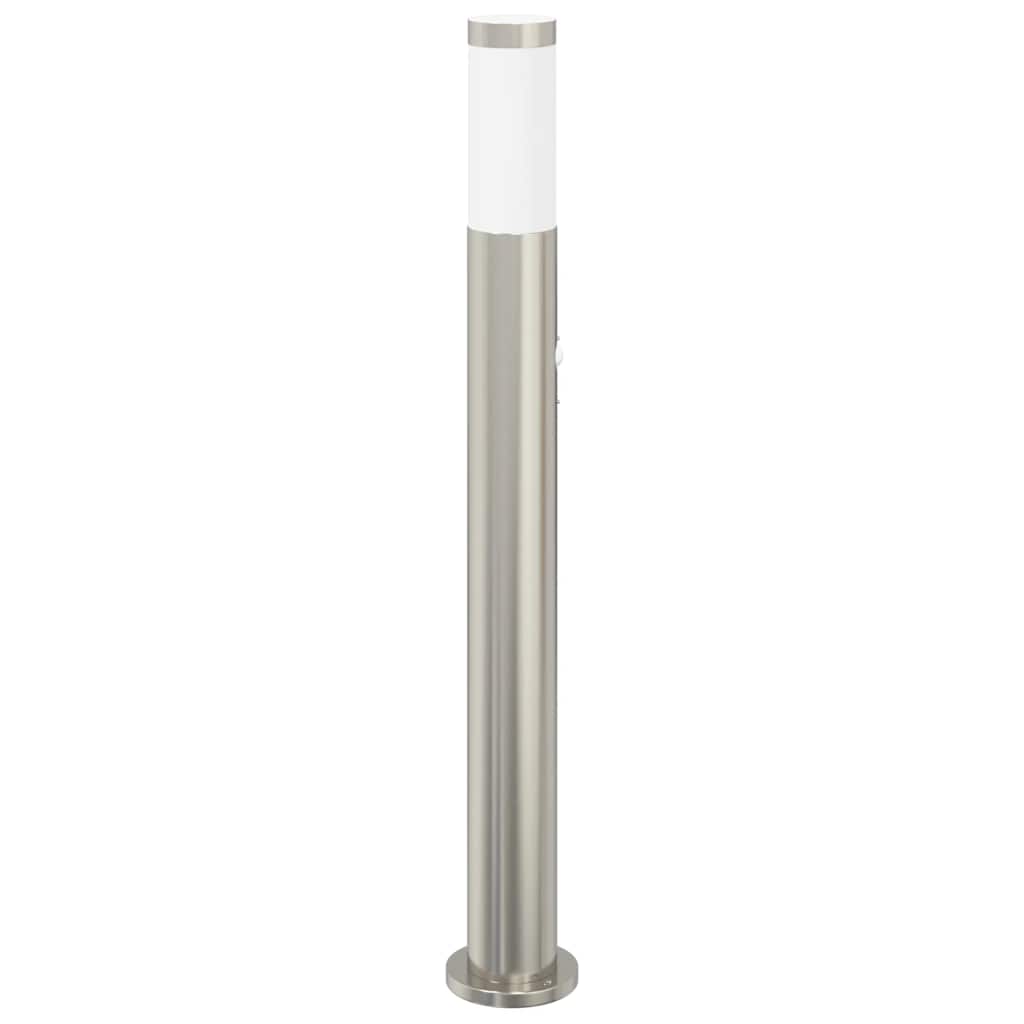 pullertlampe med sensor 80 cm rustfrit stål IP44