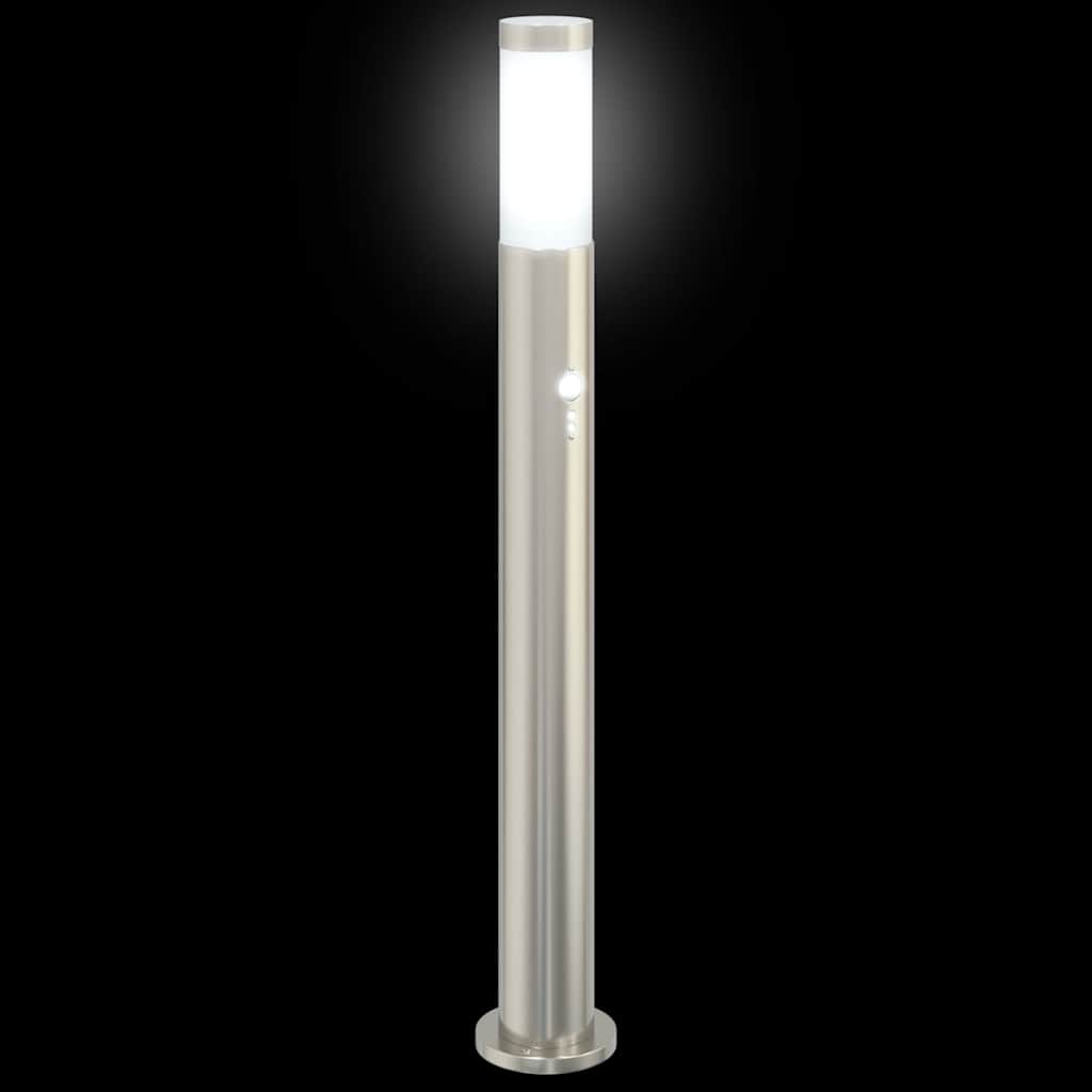 pullertlampe med sensor 80 cm rustfrit stål IP44