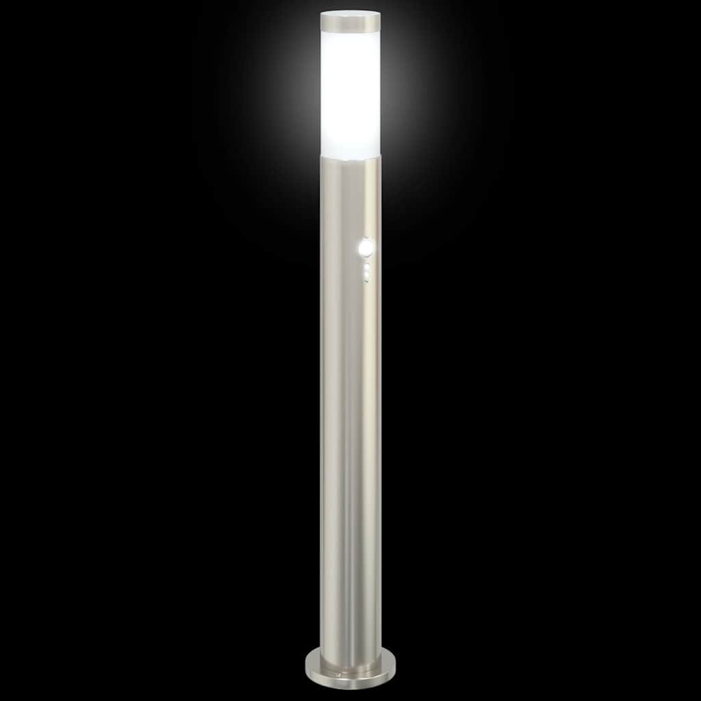 pullertlamper med sensor 3 stk. 80 cm rustfrit stål IP44