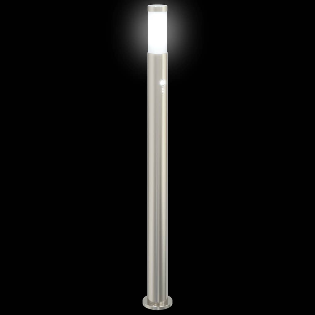pullertlampe med sensor 110 cm rustfrit stål IP44