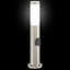 pullertlampe med stikkontakt 50 cm rustfrit stål IP44