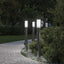 pullertlamper med sensor og stikkontakt 3 stk. 80 cm rustfrit stål IP44