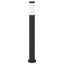 pullertlampe 80 cm rustfrit stål IP44