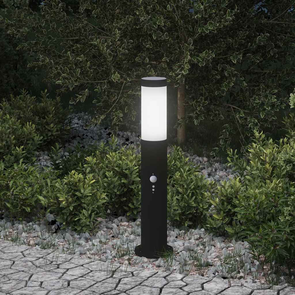 pullertlampe med sensor 50 cm rustfrit stål IP44