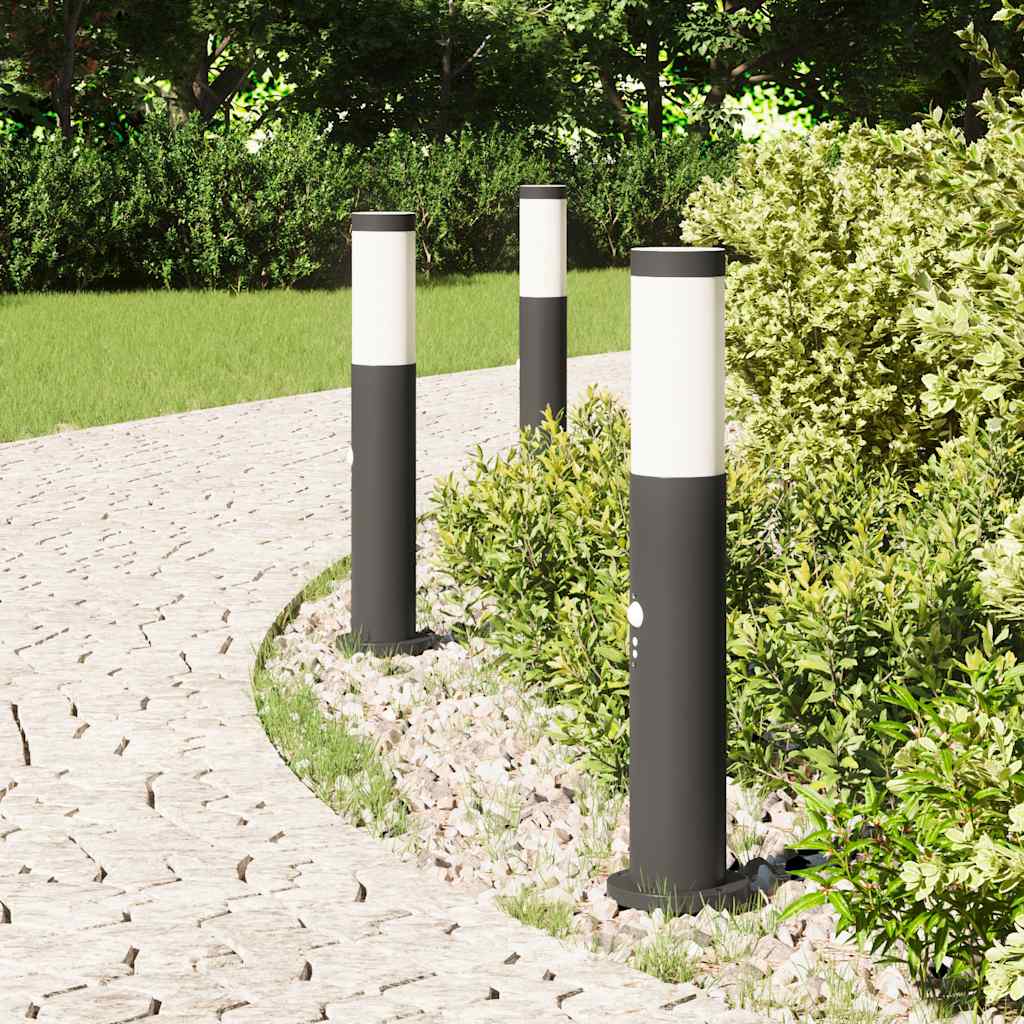 pullertlamper med sensor 3 stk. 50 cm rustfrit stål IP44
