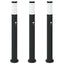 pullertlamper med sensor 3 stk. 80 cm rustfrit stål IP44