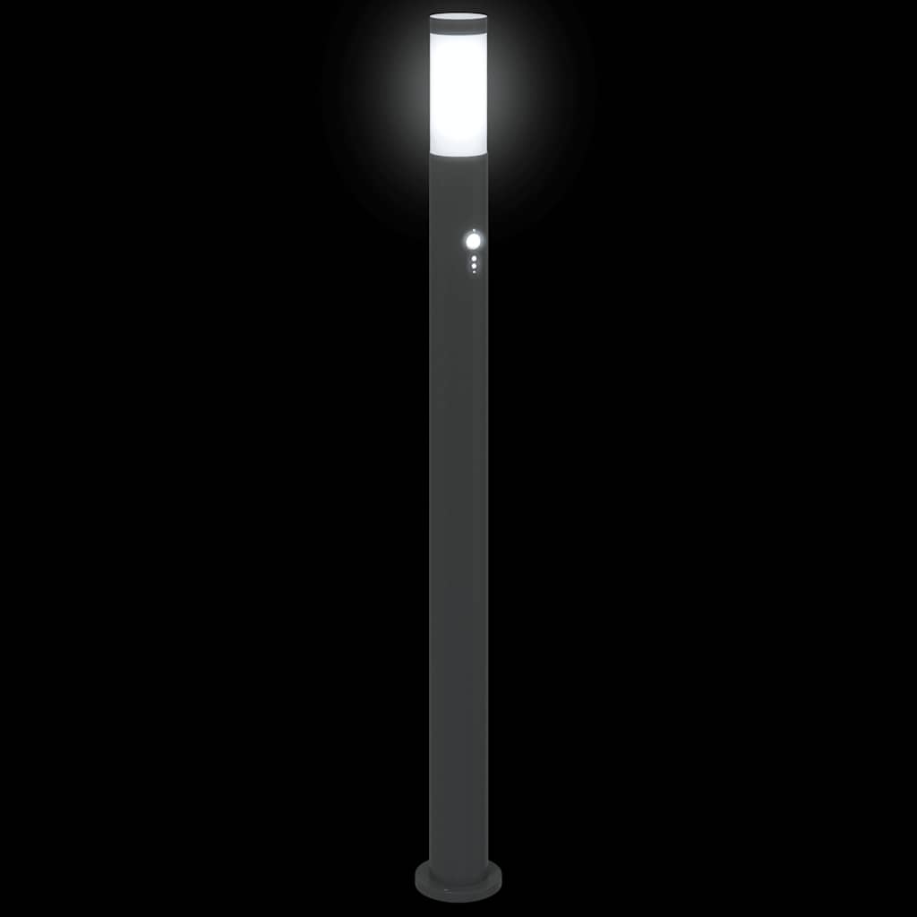 pullertlampe med sensor 110 cm rustfrit stål IP44