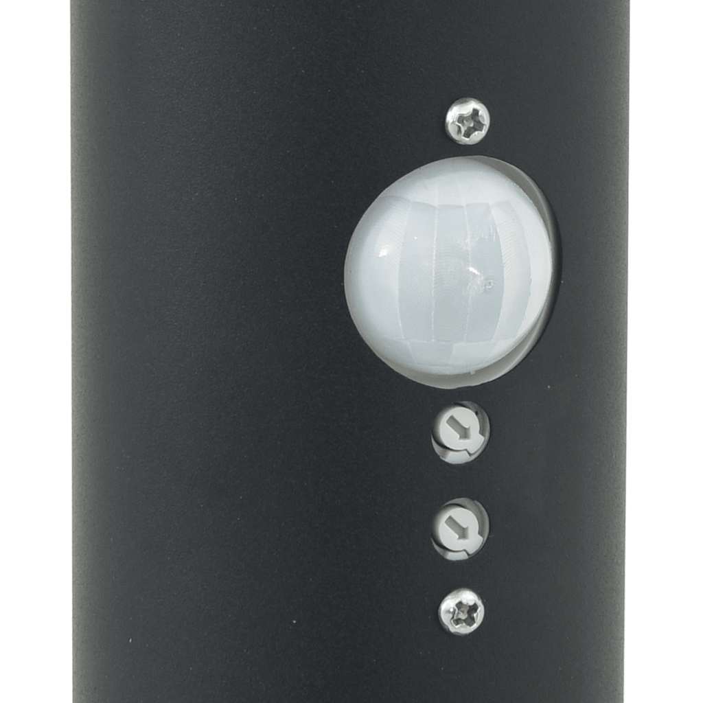 pullertlamper med sensor og stikkontakt 3 stk. 80 cm rustfrit stål IP44