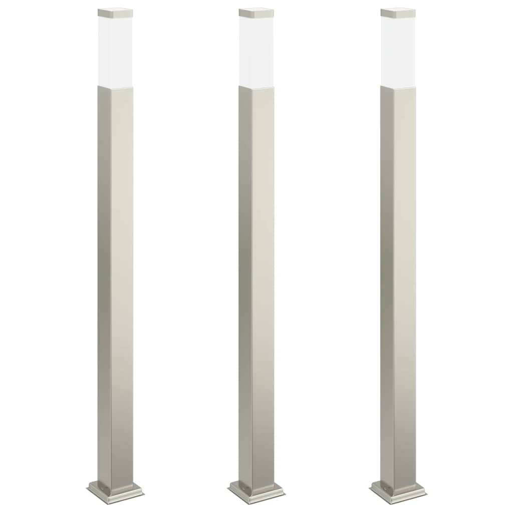pullertlamper 3 stk. 110 cm rustfrit stål IP44