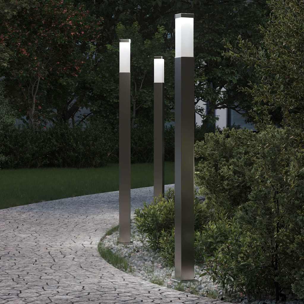 pullertlamper 3 stk. 110 cm rustfrit stål IP44