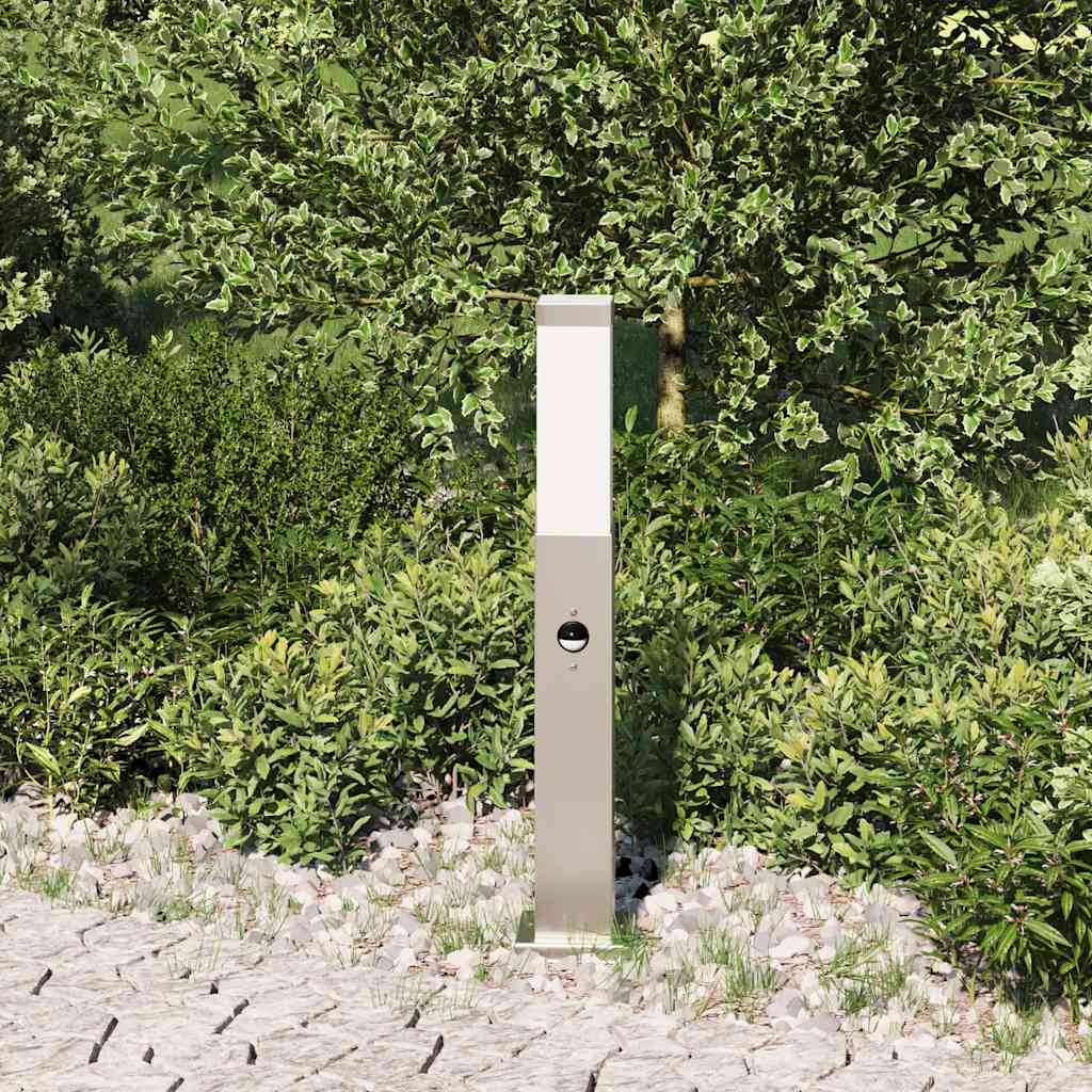 pullertlampe med sensor 50 cm rustfrit stål IP44
