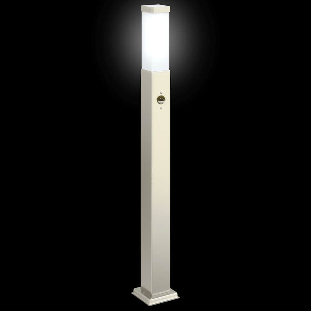pullertlampe med sensor 80 cm rustfrit stål IP44