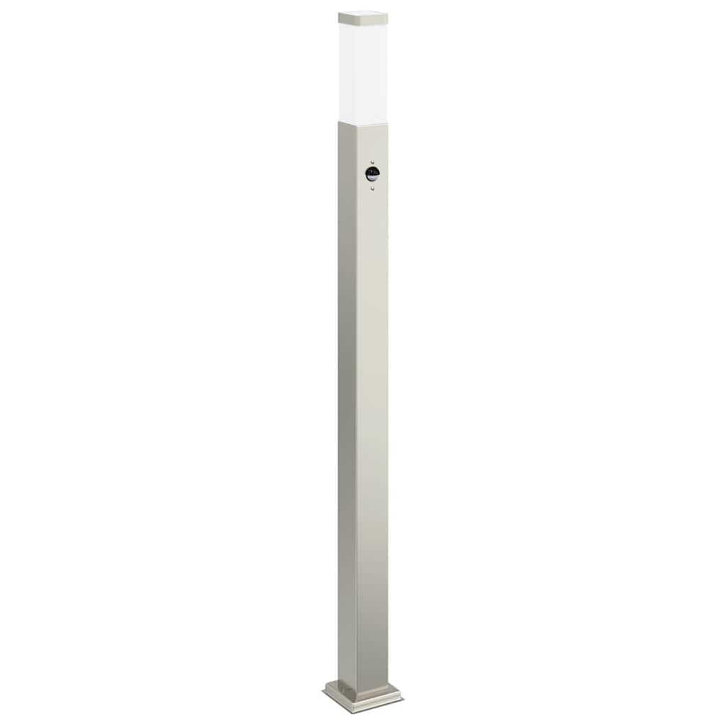 pullertlampe med sensor 110 cm rustfrit stål IP44