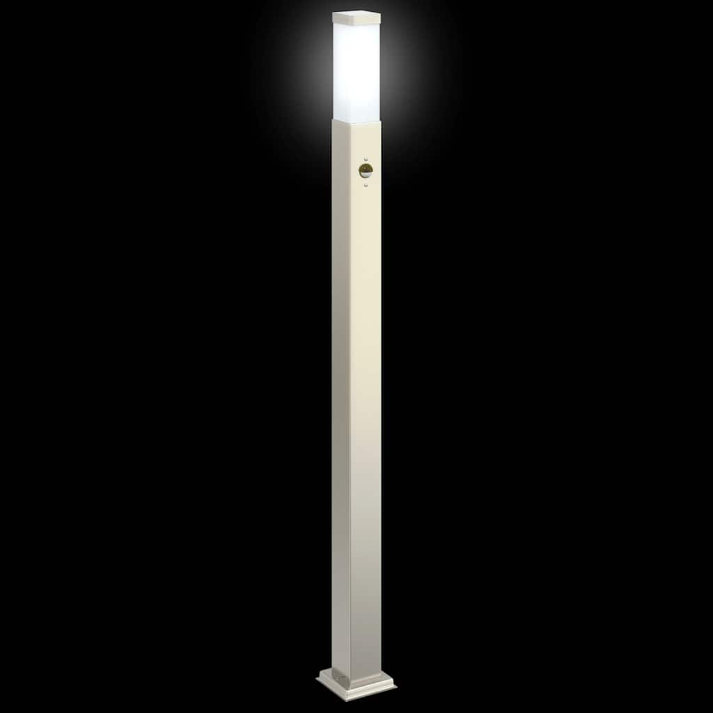 pullertlampe med sensor 110 cm rustfrit stål IP44