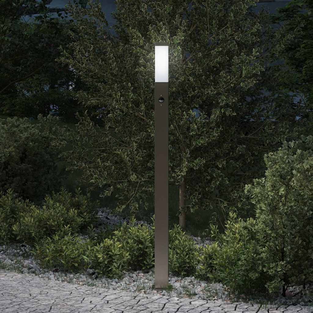 pullertlampe med sensor 110 cm rustfrit stål IP44