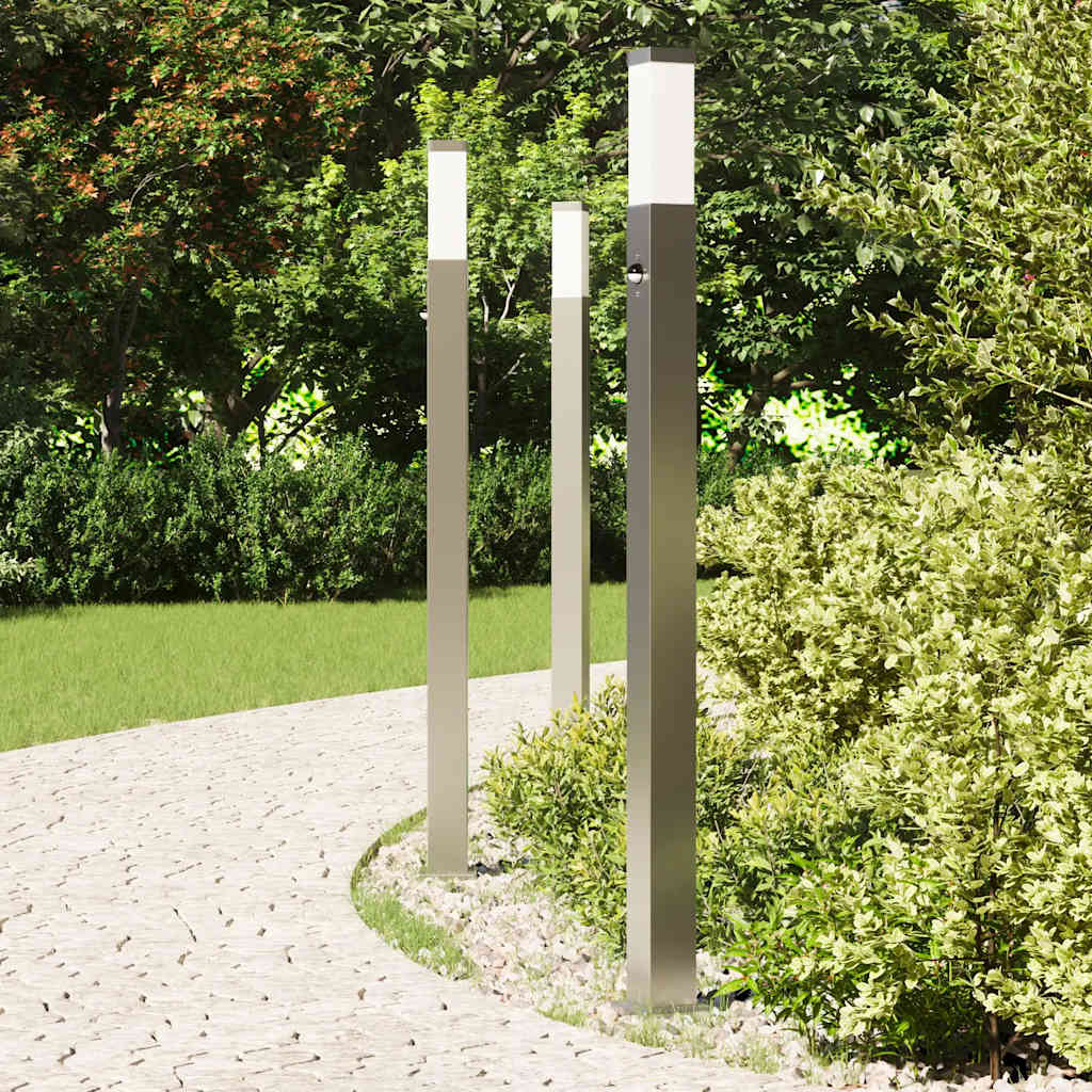 pullertlamper med sensor 3 stk. 110 cm rustfrit stål IP44