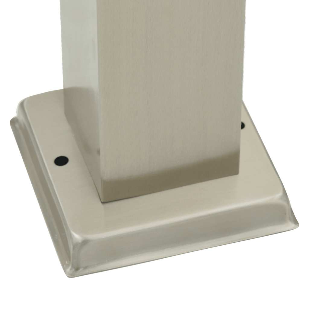 pullertlampe med stikkontakt 50 cm rustfrit stål IP44