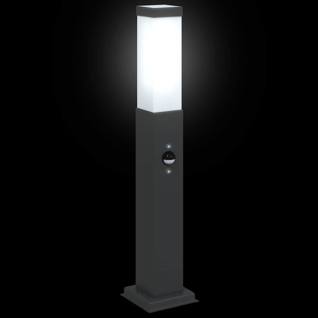 pullertlampe med sensor 50 cm sort IP44