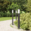 pullertlamper med sensor 3 stk. 80 cm sort IP44