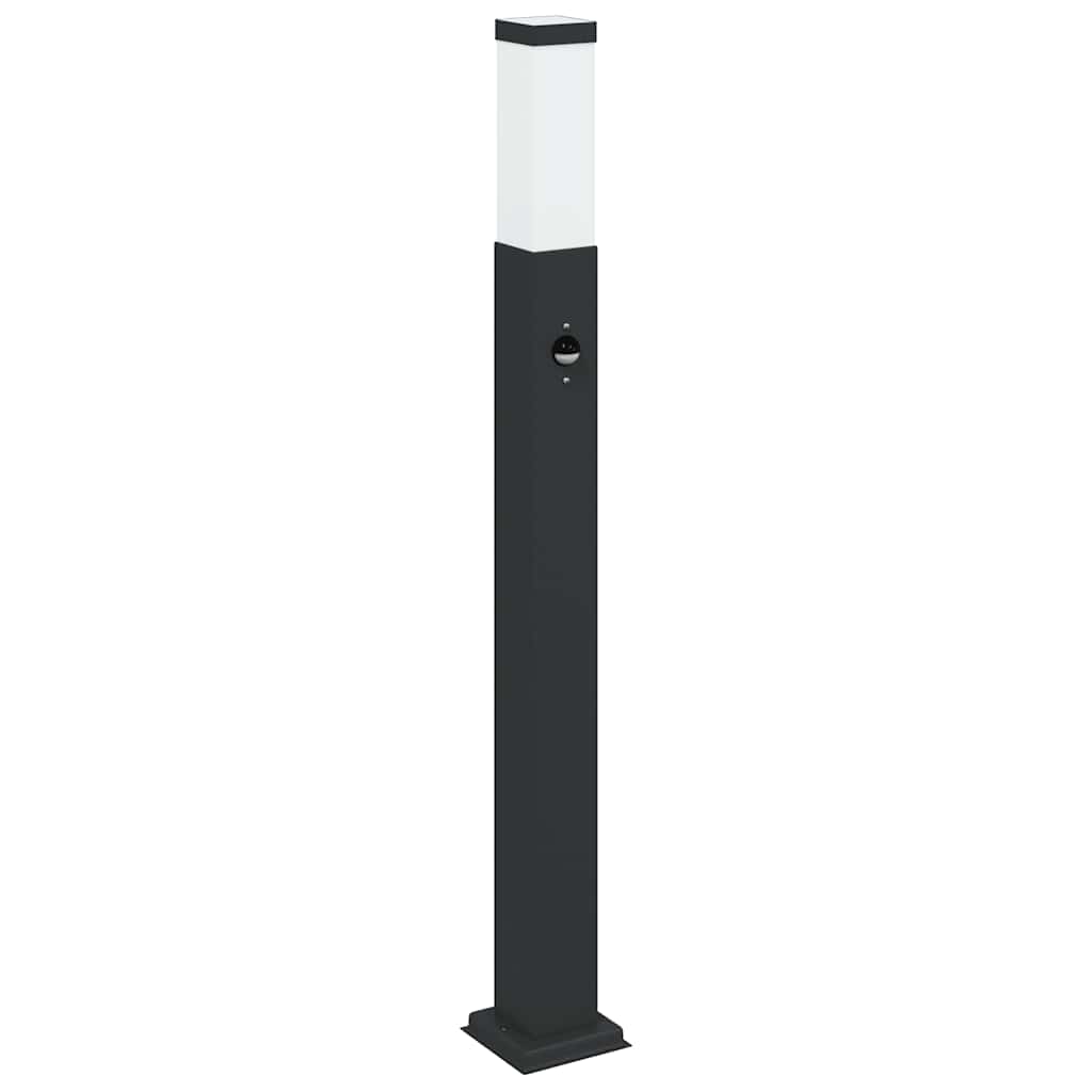 pullertlamper med sensor 3 stk. 80 cm sort IP44