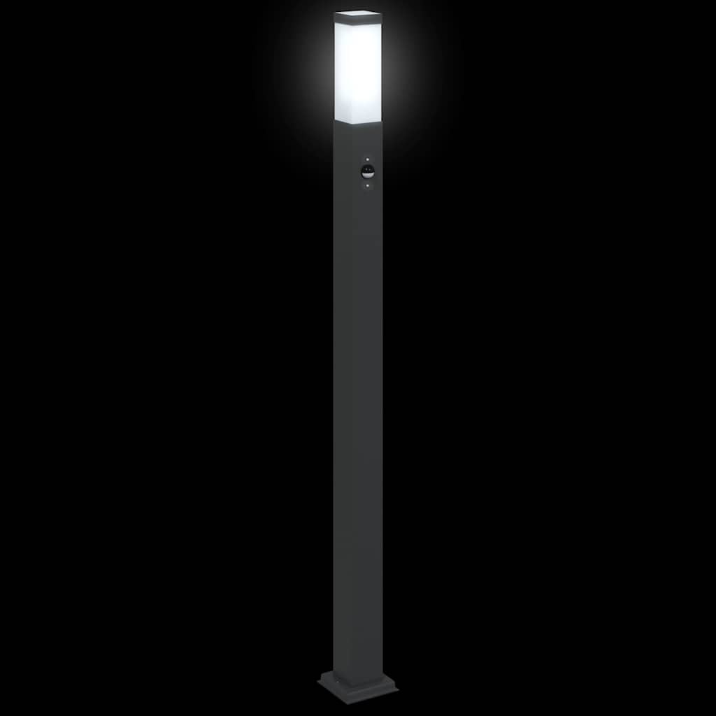 pullertlamper med sensor 3 stk. 110 cm sort IP44