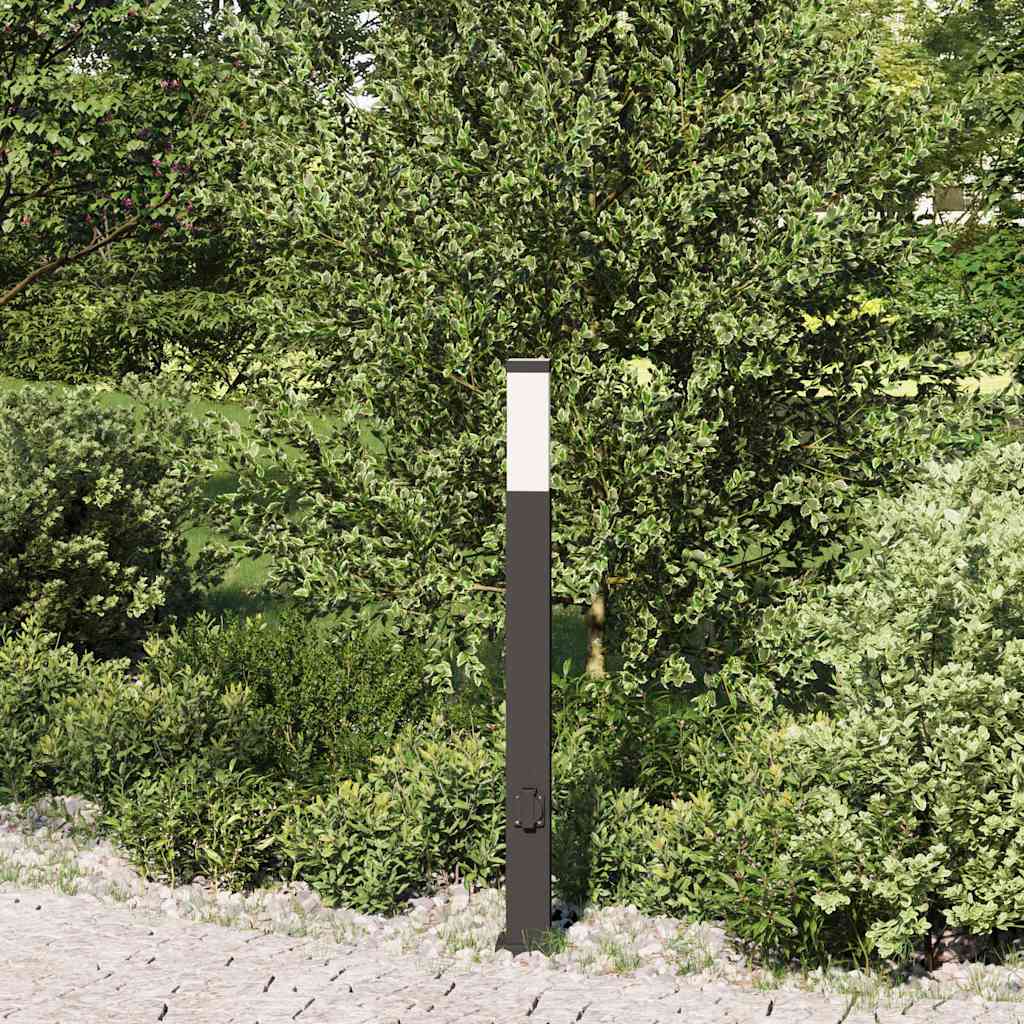 pullertlampe med stikkontakt 80 cm sort IP44