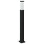 pullertlampe med stikkontakt 80 cm sort IP44