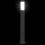 pullertlampe med stikkontakt 80 cm sort IP44